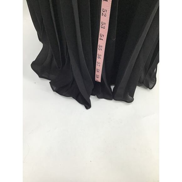 LULU'S XS Divine Charm Black Pleated One-Shoulder Asymmetric Maxi Dress NEW B104 - Picture 5 of 9